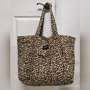 PINK Victoria's Secret Leopard Print Tote in Tan and Black
